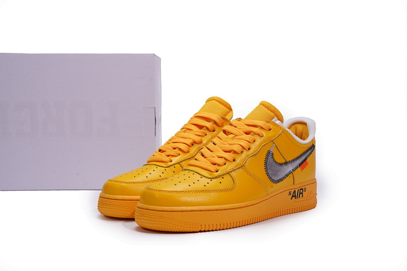 【CA3TS】黄皮 STOS版空军低帮联名板鞋 DD1876-700 Off-White x Nike Air Force 1 Low University Gold