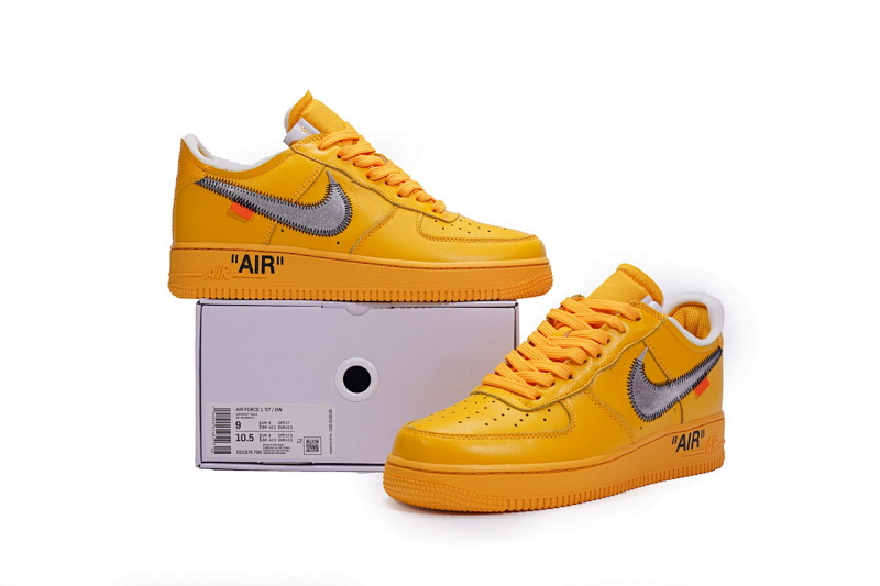 【CA3TS】黄皮 STOS版空军低帮联名板鞋 DD1876-700 Off-White x Nike Air Force 1 Low University Gold