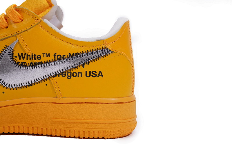 【CA3TS】黄皮 STOS版空军低帮联名板鞋 DD1876-700 Off-White x Nike Air Force 1 Low University Gold