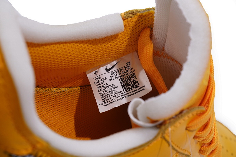 【CA3TS】黄皮 STOS版空军低帮联名板鞋 DD1876-700 Off-White x Nike Air Force 1 Low University Gold
