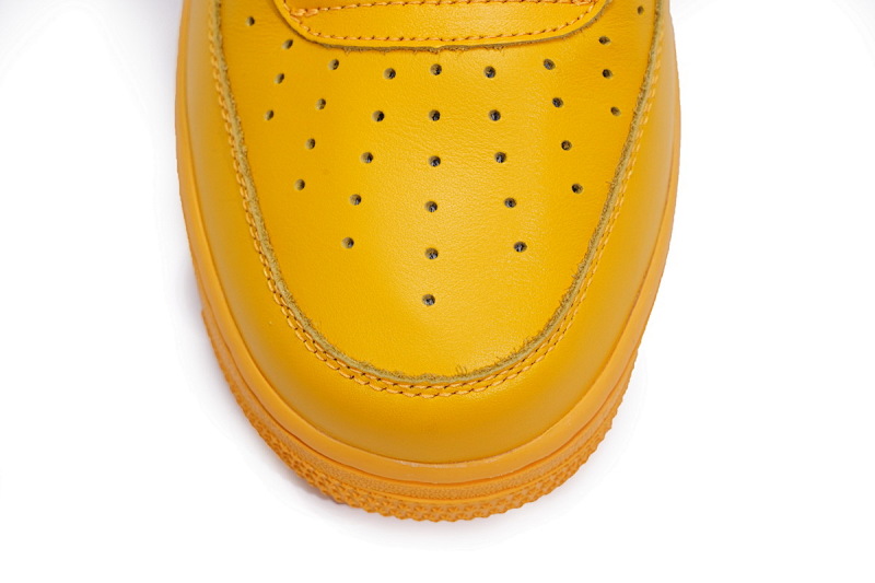 【CA3TS】黄皮 STOS版空军低帮联名板鞋 DD1876-700 Off-White x Nike Air Force 1 Low University Gold