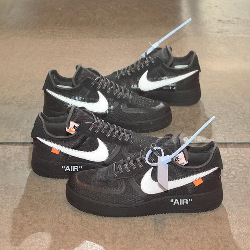 【CA3TS】空军网纱黑 STOS版空军低帮联名板鞋 AO4606-001 OFF White X Air Force 1 Low Black