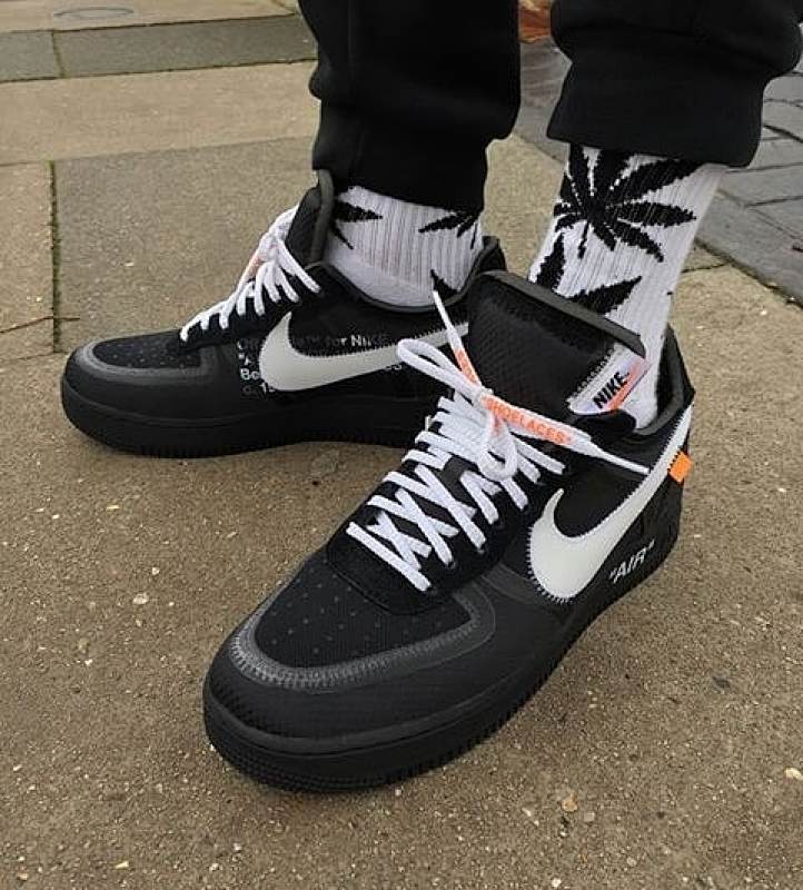【CA3TS】空军网纱黑 STOS版空军低帮联名板鞋 AO4606-001 OFF White X Air Force 1 Low Black