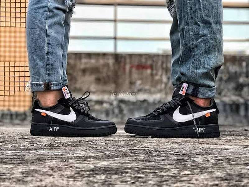 【CA3TS】空军网纱黑 STOS版空军低帮联名板鞋 AO4606-001 OFF White X Air Force 1 Low Black