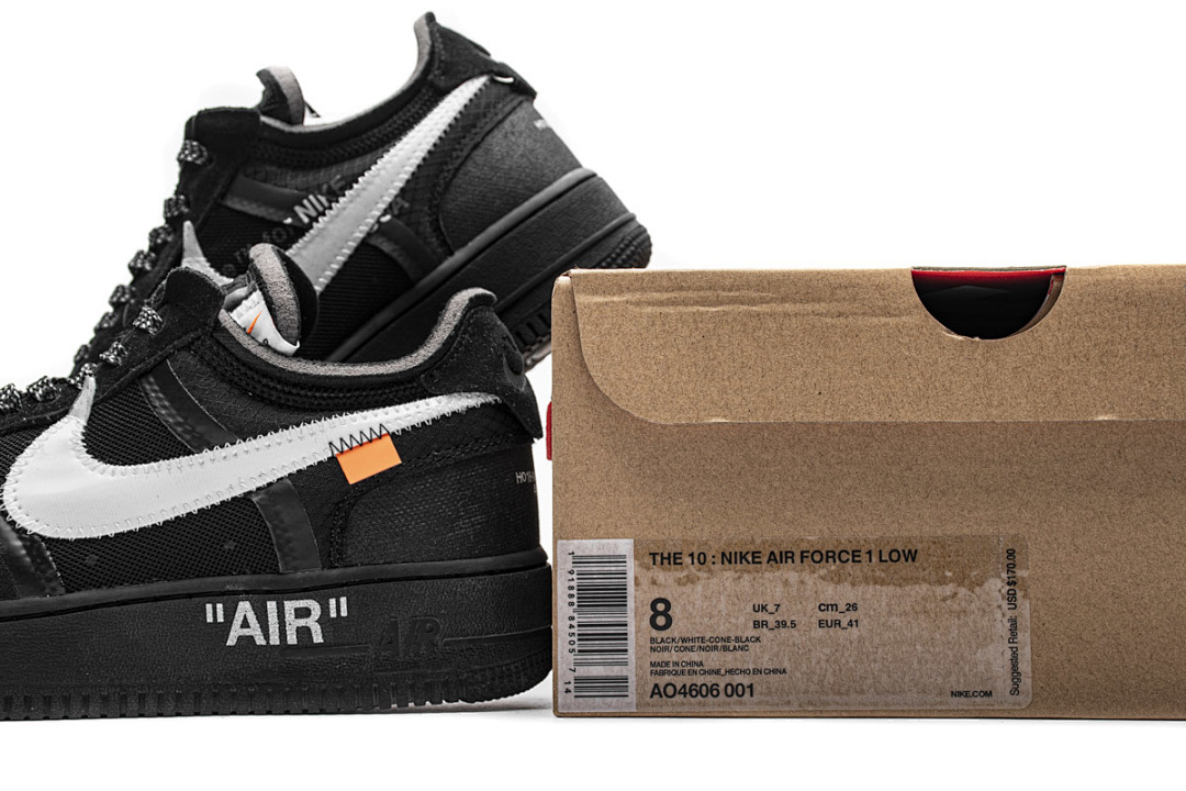 【CA3TS】空军网纱黑 STOS版空军低帮联名板鞋 AO4606-001 OFF White X Air Force 1 Low Black