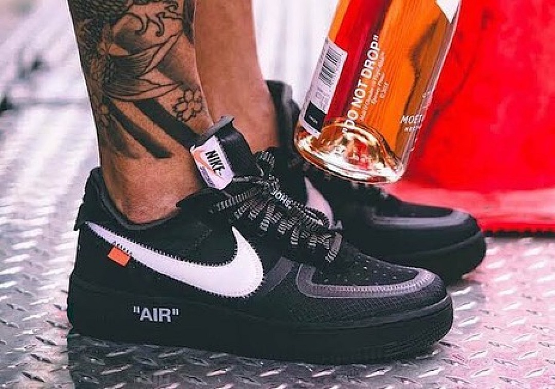 【CA3TS】空军网纱黑 STOS版空军低帮联名板鞋 AO4606-001 OFF White X Air Force 1 Low Black