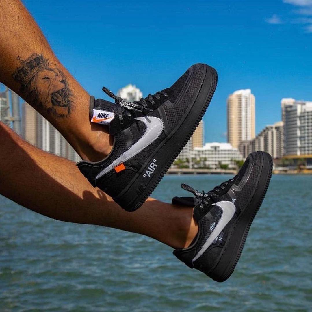 【CA3TS】空军网纱黑 STOS版空军低帮联名板鞋 AO4606-001 OFF White X Air Force 1 Low Black