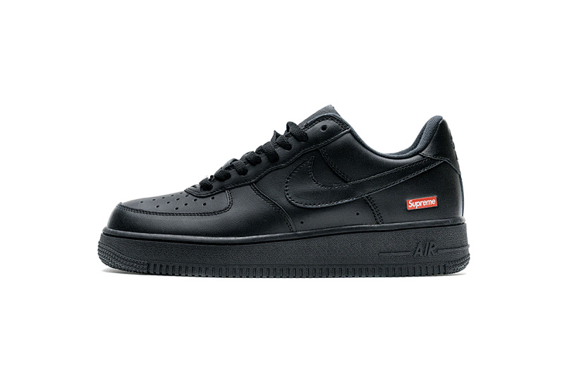 【BA9TS】SUP全黑 头层耐克空军低帮板鞋CU9225-001 Supreme x Air Force 1 Low Black