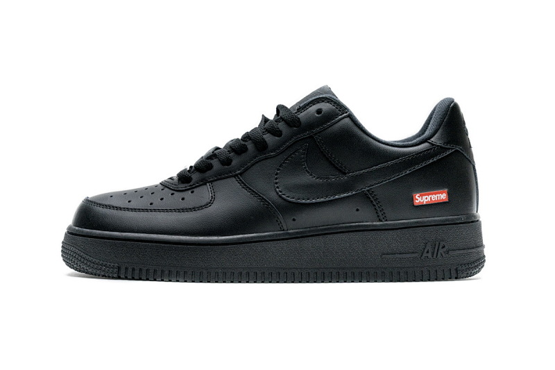 【BA9TS】SUP全黑 头层耐克空军低帮板鞋CU9225-001 Supreme x Air Force 1 Low Black