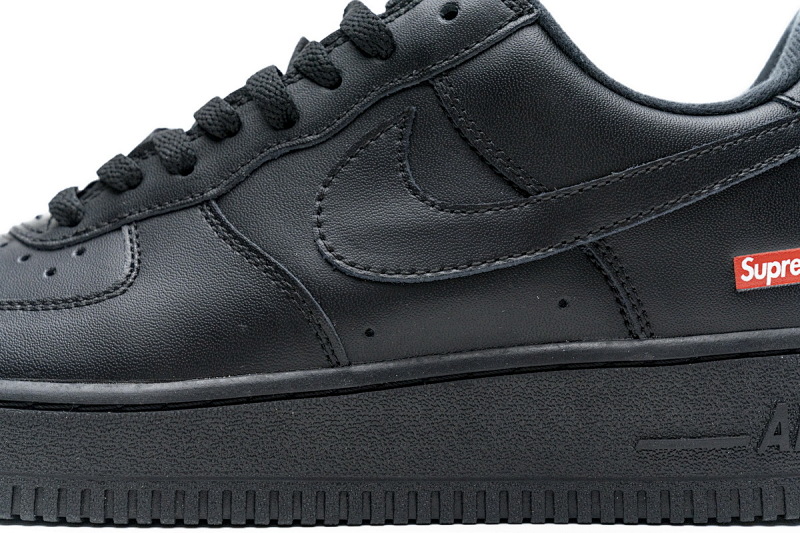 【BA9TS】SUP全黑 头层耐克空军低帮板鞋CU9225-001 Supreme x Air Force 1 Low Black