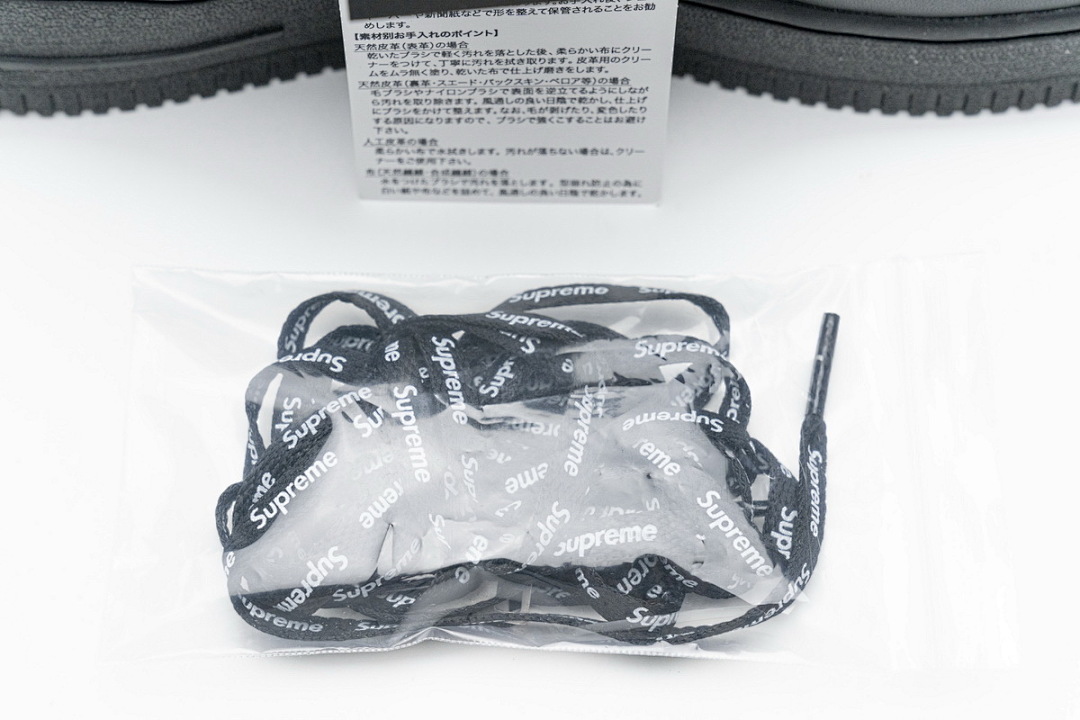【BA9TS】SUP全黑 头层耐克空军低帮板鞋CU9225-001 Supreme x Air Force 1 Low Black