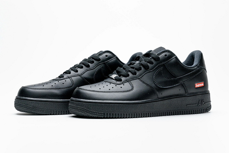 【BA9TS】SUP全黑 头层耐克空军低帮板鞋CU9225-001 Supreme x Air Force 1 Low Black