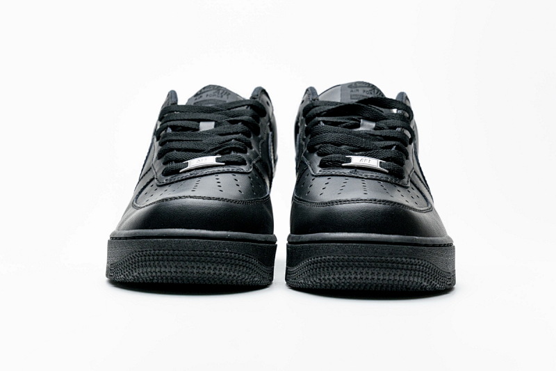 【BA9TS】SUP全黑 头层耐克空军低帮板鞋CU9225-001 Supreme x Air Force 1 Low Black
