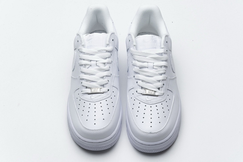 【BA9TS】SUP全白 头层耐克空军低帮板鞋CU9225-100 Supreme x Air Force 1 Low White