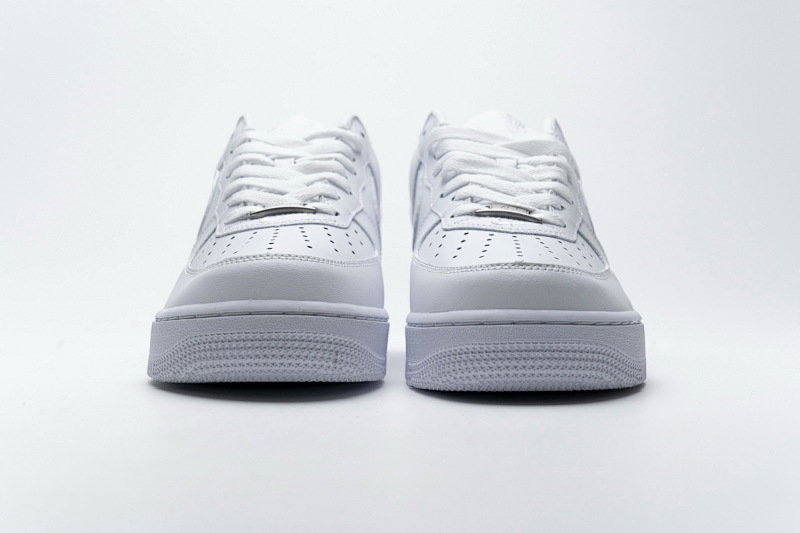 【BA9TS】SUP全白 头层耐克空军低帮板鞋CU9225-100 Supreme x Air Force 1 Low White