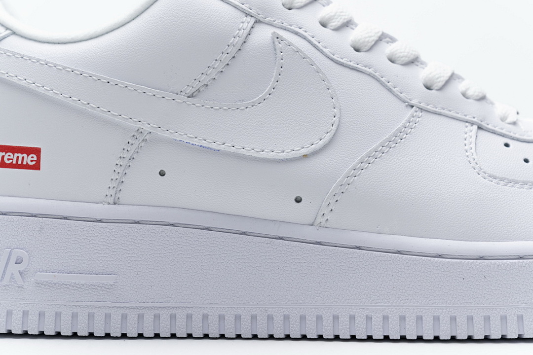 【BA9TS】SUP全白 头层耐克空军低帮板鞋CU9225-100 Supreme x Air Force 1 Low White