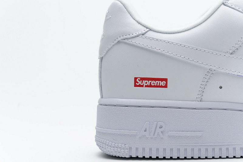 【BA9TS】SUP全白 头层耐克空军低帮板鞋CU9225-100 Supreme x Air Force 1 Low White