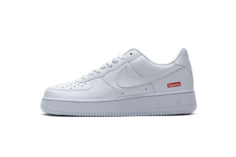 【BA9TS】SUP全白 头层耐克空军低帮板鞋CU9225-100 Supreme x Air Force 1 Low White