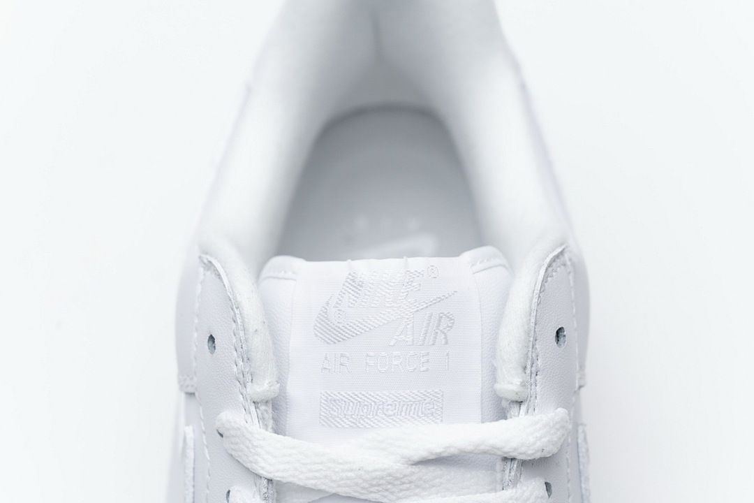 【BA9TS】SUP全白 头层耐克空军低帮板鞋CU9225-100 Supreme x Air Force 1 Low White