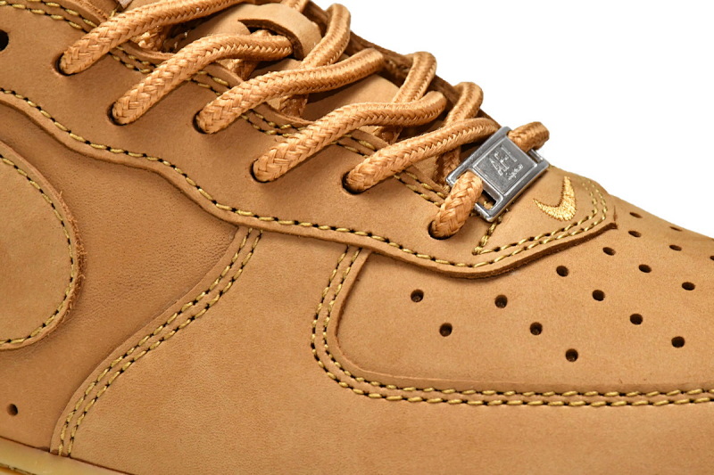【CA5TS】SUP小麦 头层耐克空军低帮板鞋 DN1555-200 Supreme x Nike Air Force 1 Low Flax