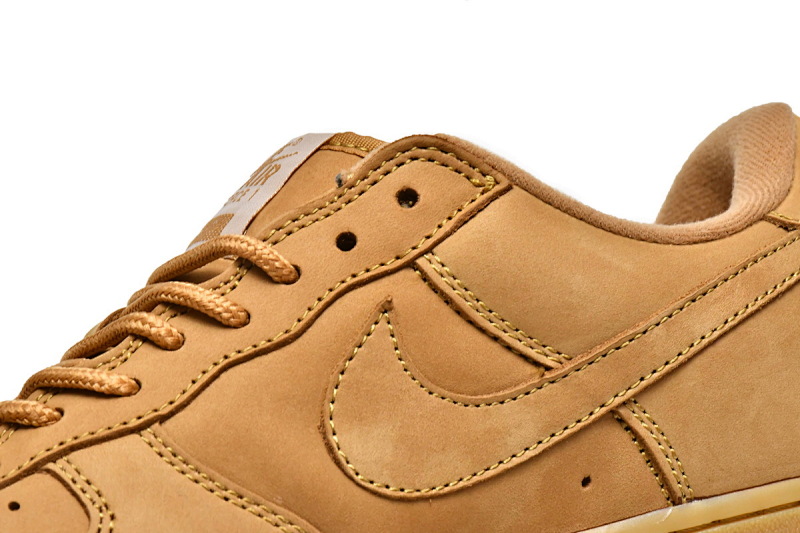 【CA5TS】SUP小麦 头层耐克空军低帮板鞋 DN1555-200 Supreme x Nike Air Force 1 Low Flax