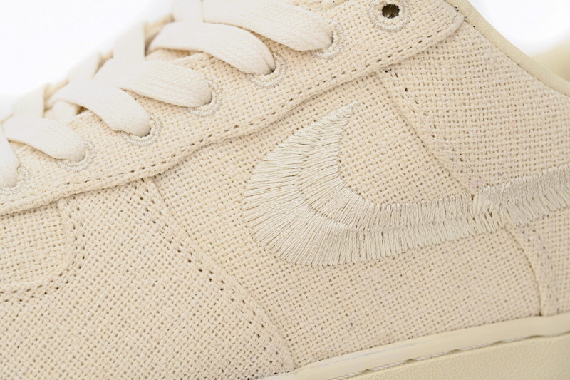 【BD5QF】斯图西米白 耐克空军一号板鞋 CZ9084-200 Stussy x Nike Air Force 1 Low “Fossil Stone”