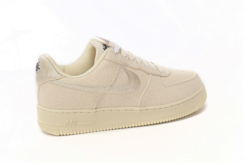 【BD5QF】斯图西米白 耐克空军一号板鞋 CZ9084-200 Stussy x Nike Air Force 1 Low “Fossil Stone”
