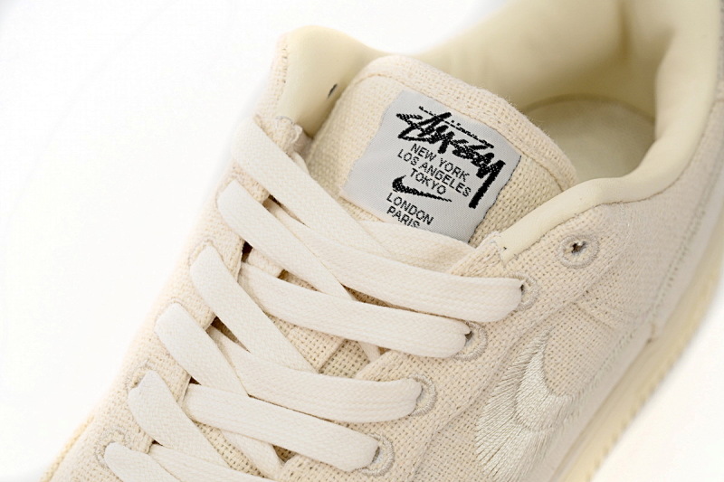 【BD5QF】斯图西米白 耐克空军一号板鞋 CZ9084-200 Stussy x Nike Air Force 1 Low “Fossil Stone”