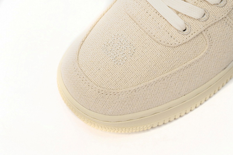 【BD5QF】斯图西米白 耐克空军一号板鞋 CZ9084-200 Stussy x Nike Air Force 1 Low “Fossil Stone”