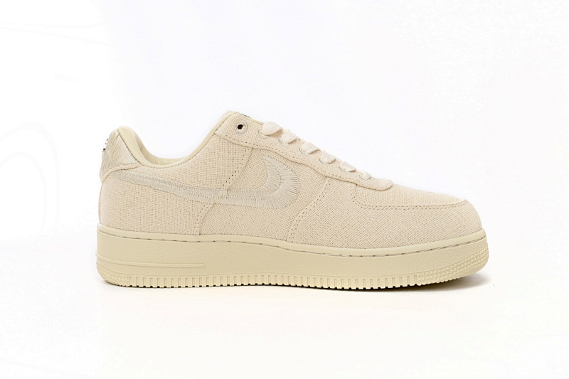 【BD5QF】斯图西米白 耐克空军一号板鞋 CZ9084-200 Stussy x Nike Air Force 1 Low “Fossil Stone”