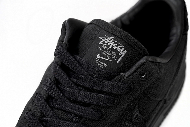 【BD5QF】斯图西黑色 耐克空军一号板鞋 CZ9084-001 Stussy x Nike Air Force 1 Low “Black”