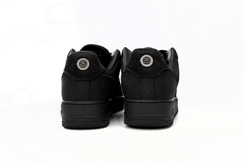 【BD5QF】斯图西黑色 耐克空军一号板鞋 CZ9084-001 Stussy x Nike Air Force 1 Low “Black”