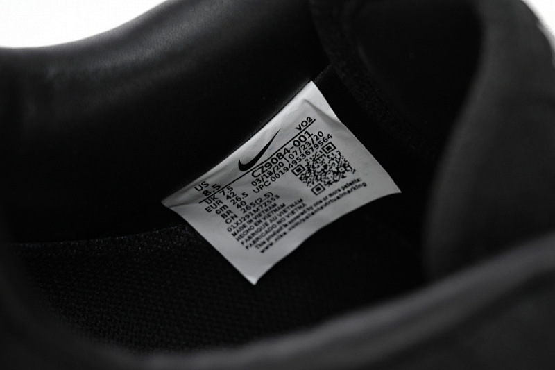 【BD5QF】斯图西黑色 耐克空军一号板鞋 CZ9084-001 Stussy x Nike Air Force 1 Low “Black”