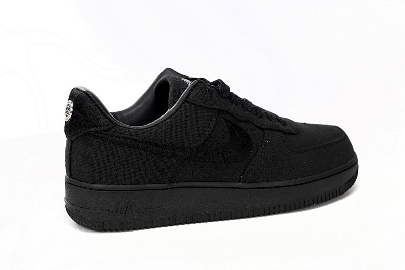 【BD5QF】斯图西黑色 耐克空军一号板鞋 CZ9084-001 Stussy x Nike Air Force 1 Low “Black”