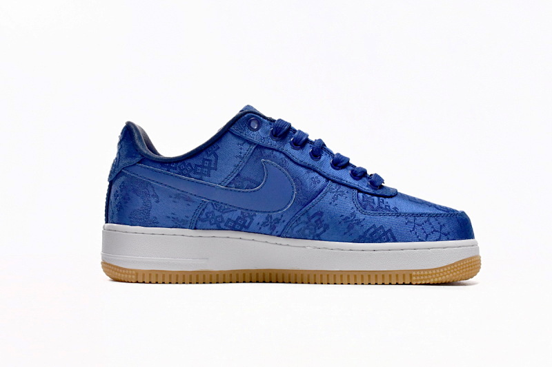 【BD5QF】丝绸蓝 耐克空军一号板鞋 CJ5290-400 CLOT x Nike Air Force 1 Low Premium Blue Silk