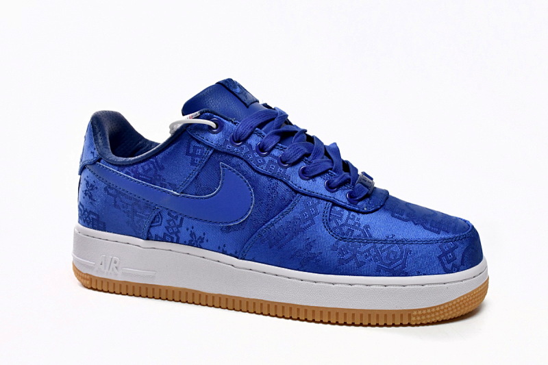 【BD5QF】丝绸蓝 耐克空军一号板鞋 CJ5290-400 CLOT x Nike Air Force 1 Low Premium Blue Silk