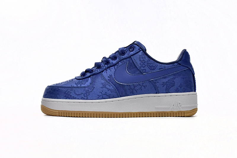 【BD5QF】丝绸蓝 耐克空军一号板鞋 CJ5290-400 CLOT x Nike Air Force 1 Low Premium Blue Silk