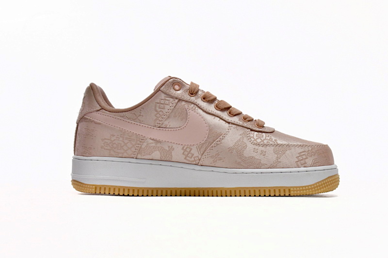 【BD5QF】丝绸金 耐克空军一号板鞋 CJ5290-600 CLOT x Nike Air Force 1 Low Premium Rose Gold Silk