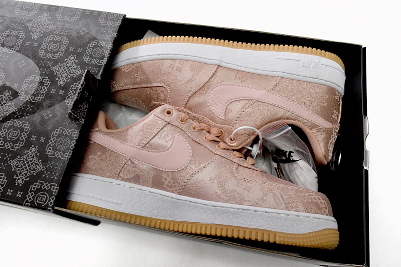 【BD5QF】丝绸金 耐克空军一号板鞋 CJ5290-600 CLOT x Nike Air Force 1 Low Premium Rose Gold Silk