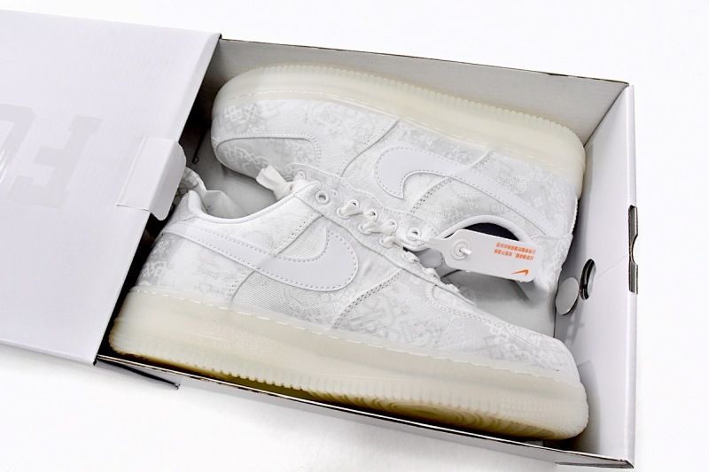 【BD5QF】丝绸白 耐克空军一号板鞋 AO9286-100 CLOT x Nike Air Force 1 Low Premium White Silk