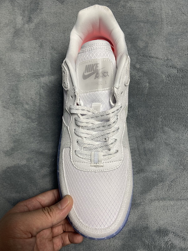 【BA5QF】冰蓝 空军低帮板鞋 CQ8879-100 Nike Air Force 1 React QS White Ice