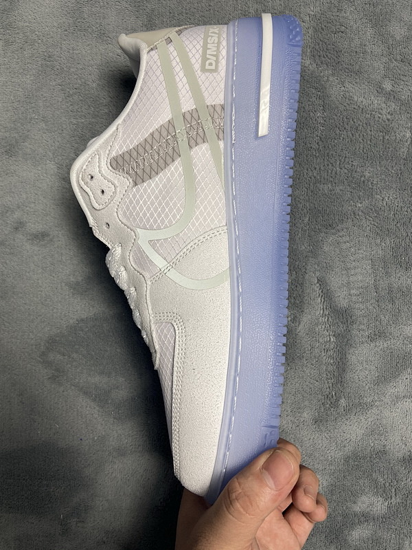 【BA5QF】冰蓝 空军低帮板鞋 CQ8879-100 Nike Air Force 1 React QS White Ice