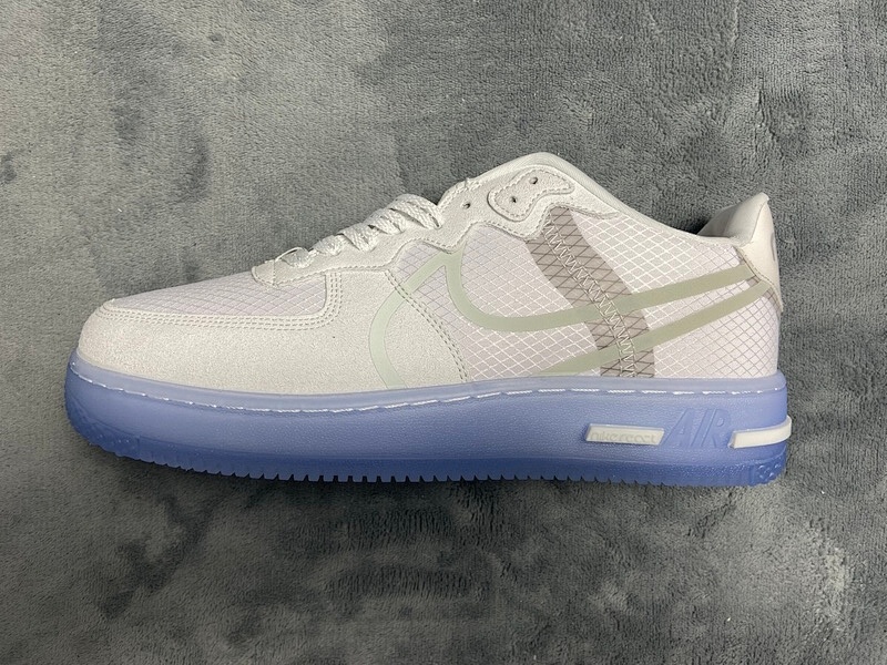 【BA5QF】冰蓝 空军低帮板鞋 CQ8879-100 Nike Air Force 1 React QS White Ice