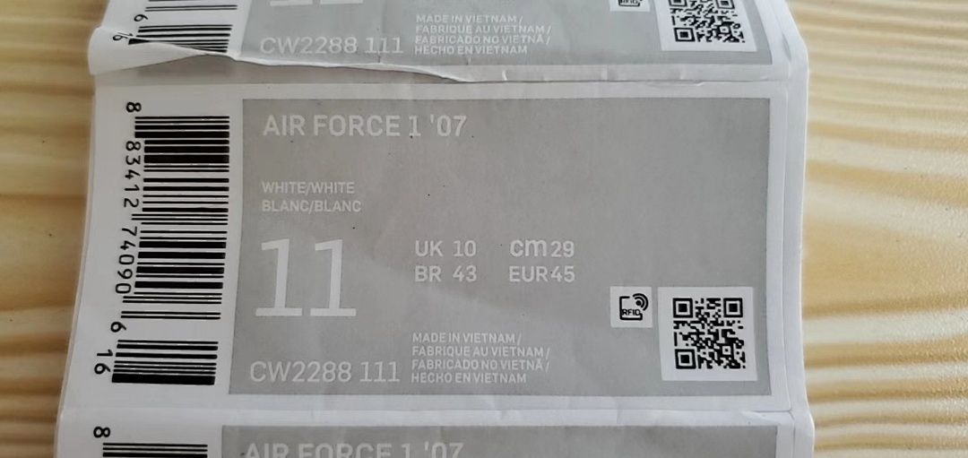 【AA3XP】全白 独家越南VF2021年新版本 CW2288-111 Nike Air Force 1 '07 Low White