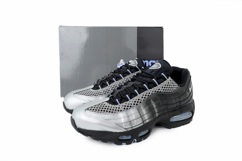 【CA1MC】黑银 耐克95气垫 IQ7708-095 Palace x Nike Air Max 95 'Big Bubble - Metallic Silver'