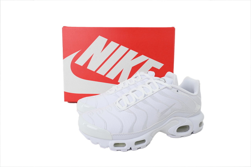 【BA3MA】白皮革 耐克 NIKE 休闲时尚跑步鞋 AJ2029-100 Nike Air Max Plus TN 'Triple White'