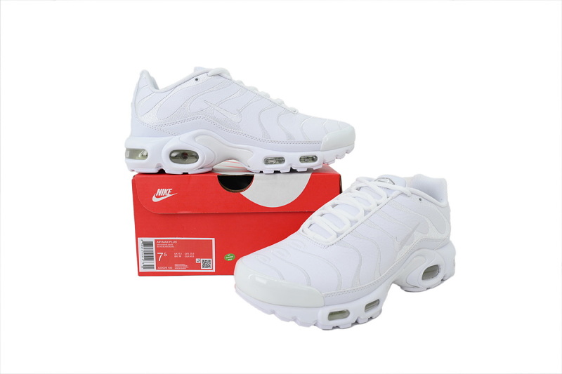【BA3MA】白皮革 耐克 NIKE 休闲时尚跑步鞋 AJ2029-100 Nike Air Max Plus TN 'Triple White'