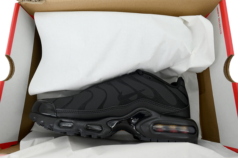 【BA3MA】黑皮革 耐克 NIKE 休闲时尚跑步鞋 AJ2029-001 Nike Air Max Plus TN 'Triple Black'