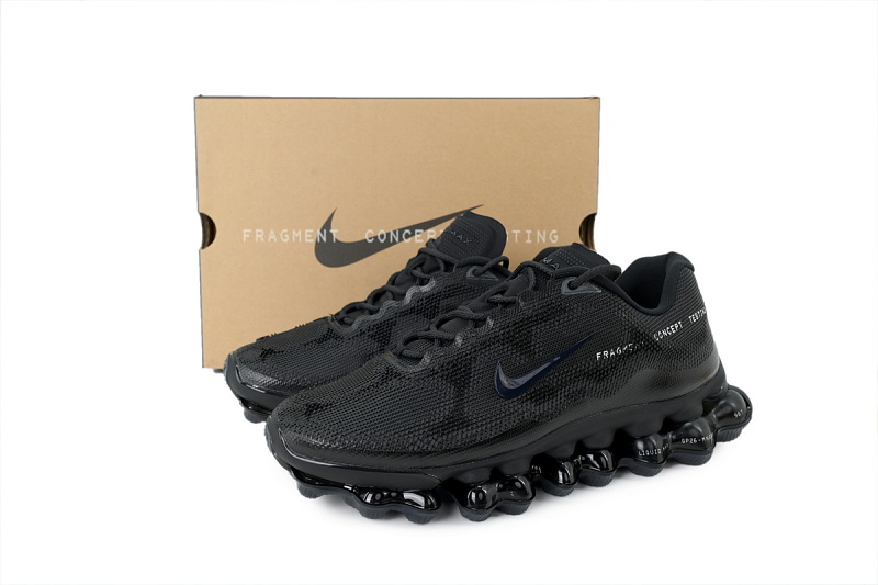 【BH1LL】联名黑001 耐克大气垫跑鞋 IQ8601-001 Fragment Design x Nike Air Liquid Max 'Black Anthracite'
