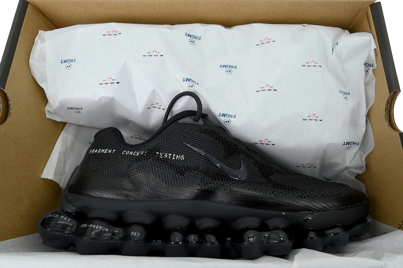 【BH1LL】联名黑001 耐克大气垫跑鞋 IQ8601-001 Fragment Design x Nike Air Liquid Max 'Black Anthracite'